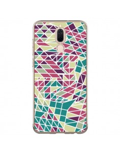 Coque Huawei Mate 10 Lite Azteque Triangles Vert Violet -...