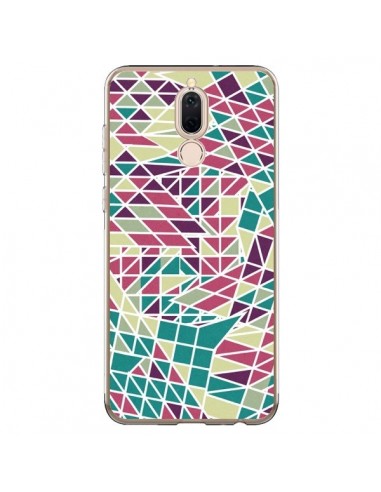 Coque Huawei Mate 10 Lite Azteque Triangles Vert Violet - Eleaxart