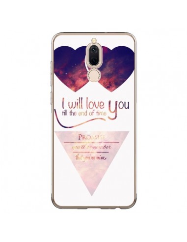 Coque Huawei Mate 10 Lite I will love you until the end Coeurs - Eleaxart