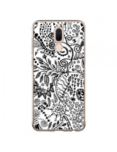 Coque Huawei Mate 10 Lite Azteque Blanc et Noir - Eleaxart