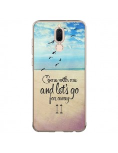 Coque Huawei Mate 10 Lite Let's Go Far Away Beach Plage -...