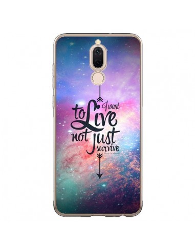 Coque Huawei Mate 10 Lite I want to live Je veux vivre - Eleaxart