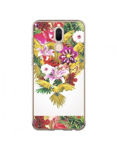 Coque Huawei Mate 10 Lite Parrot Floral Perroquet Fleurs - Eleaxart