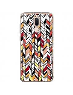 Coque Huawei Mate 10 Lite Graphic Azteque Rouge Orange -...