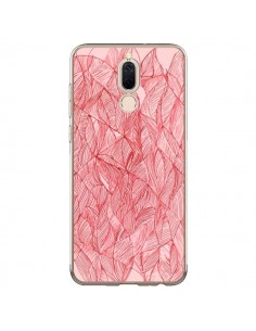 Coque Huawei Mate 10 Lite Courbes Meandre Rouge Cerise -...