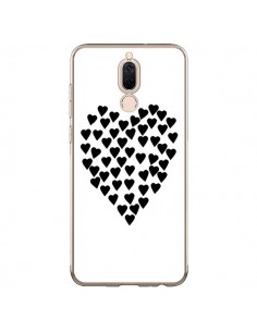 Coque Huawei Mate 10 Lite Coeur en coeurs noirs - Project M