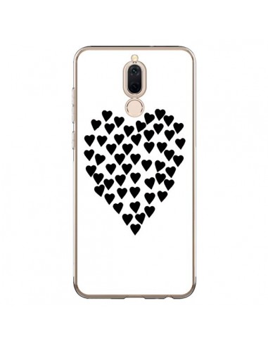 Coque Huawei Mate 10 Lite Coeur en coeurs noirs - Project M