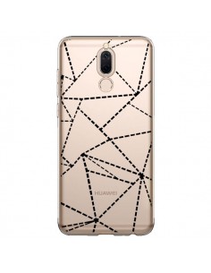 Coque Huawei Mate 10 Lite Lignes Points Abstract Noir...