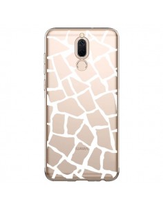 Coque Huawei Mate 10 Lite Girafe Mosaïque Blanc...