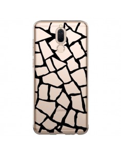 Coque Huawei Mate 10 Lite Girafe Mosaïque Noir...