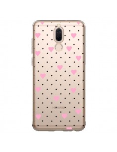 Coque Huawei Mate 10 Lite Point Coeur Rose Pin Point...
