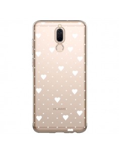 Coque Huawei Mate 10 Lite Point Coeur Blanc Pin Point...