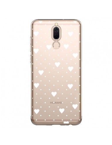 Coque Huawei Mate 10 Lite Point Coeur Blanc Pin Point Heart Transparente - Project M