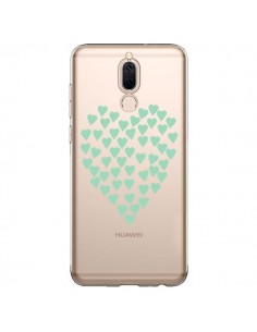 Coque Huawei Mate 10 Lite Coeurs Heart Love Mint Bleu...