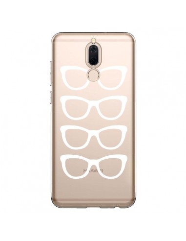 Coque Huawei Mate 10 Lite Sunglasses Lunettes Soleil Blanc Transparente - Project M