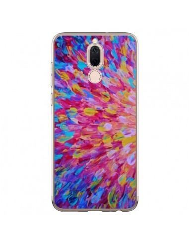 Coque Huawei Mate 10 Lite Fleurs Bleues Roses Splash - Ebi Emporium