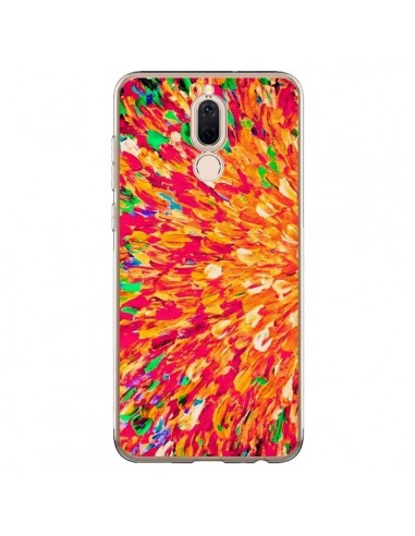 Coque Huawei Mate 10 Lite Fleurs Oranges Neon Splash - Ebi Emporium