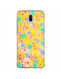 Coque Huawei Mate 10 Lite Stars Etoiles Jaunes - Ebi...