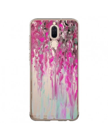 Coque Huawei Mate 10 Lite Tempête Rose Transparente - Ebi Emporium