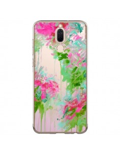 Coque Huawei Mate 10 Lite Fleur Flower Rose Vert...