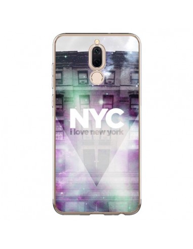 Coque Huawei Mate 10 Lite I Love New York City Violet Vert - Javier Martinez