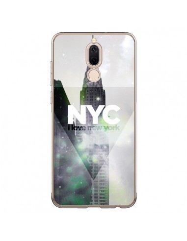 Coque Huawei Mate 10 Lite I Love New York City Gris Violet Vert - Javier Martinez