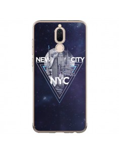 Coque Huawei Mate 10 Lite New York City Triangle Bleu -...