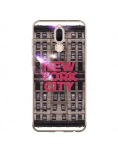 Coque Huawei Mate 10 Lite New York City Buildings Rouge -...