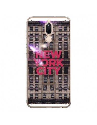 Coque Huawei Mate 10 Lite New York City Buildings Rouge - Javier Martinez