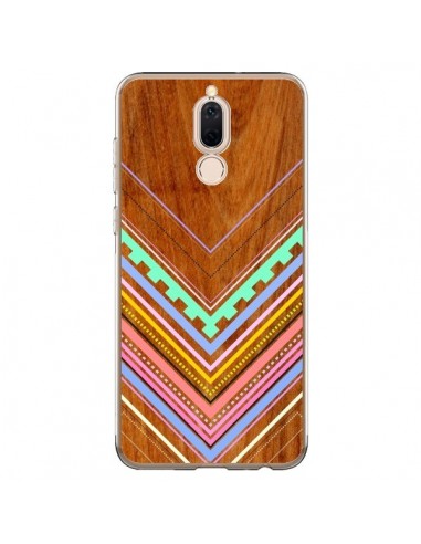 Coque Huawei Mate 10 Lite Azteque Arbutus Pastel Bois Aztec Tribal - Jenny Mhairi