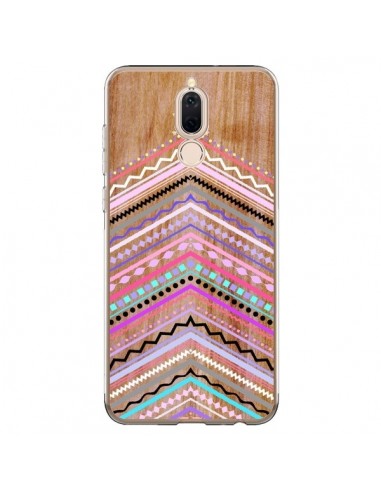 Coque Huawei Mate 10 Lite Purple Chevron Wild Wood Bois Azteque Aztec Tribal - Jenny Mhairi