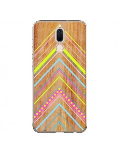Coque Huawei Mate 10 Lite Wooden Chevron Pink Bois...