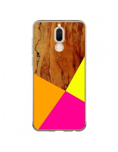 Coque Huawei Mate 10 Lite Wooden Colour Block Bois Azteque Aztec Tribal - Jenny Mhairi