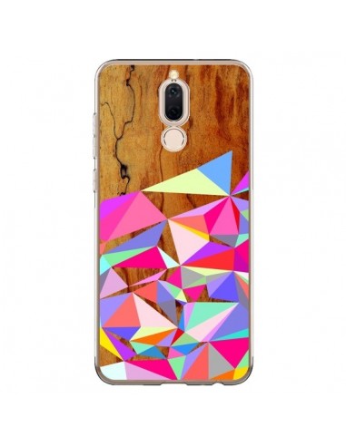 Coque Huawei Mate 10 Lite Wooden Multi Geo Bois Azteque Aztec Tribal - Jenny Mhairi