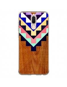 Coque Huawei Mate 10 Lite Wooden Tribal Bois Azteque...
