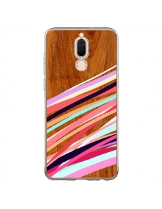 Coque Huawei Mate 10 Lite Wooden Waves Coral Bois Azteque...