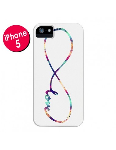 Coque Love Forever Infini Couleur pour iPhone 5 et 5S - Eleaxart