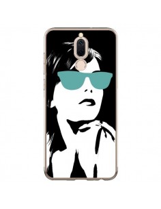 Coque Huawei Mate 10 Lite Fille Lunettes Bleues -...