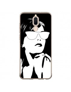 Coque Huawei Mate 10 Lite Fille Lunettes Blanches -...
