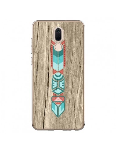 Coque Huawei Mate 10 Lite Totem Tribal Azteque Bois Wood - Jonathan Perez