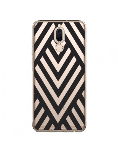 Coque Huawei Mate 10 Lite Geometric Azteque Noir Transparente - Dricia Do