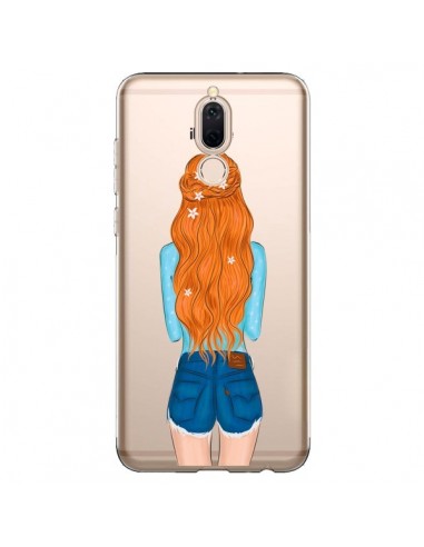 Coque Huawei Mate 10 Lite Red Hair Don't Care Rousse Transparente - kateillustrate