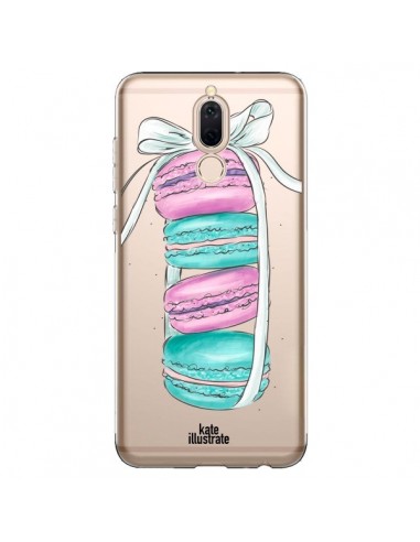 Coque Huawei Mate 10 Lite Macarons Pink Mint Rose Transparente - kateillustrate