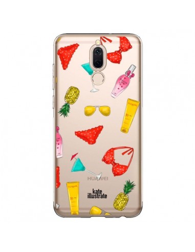 Coque Huawei Mate 10 Lite Summer Essentials Ete Essentiel Transparente - kateillustrate