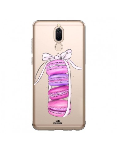 Coque Huawei Mate 10 Lite Macarons Pink Purple Rose Violet Transparente - kateillustrate