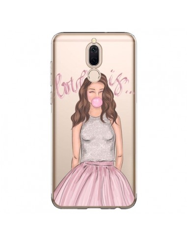 Coque Huawei Mate 10 Lite Bubble Girl Tiffany Rose Transparente - kateillustrate