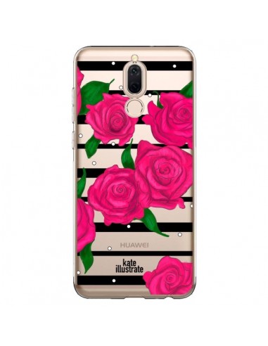 Coque Huawei Mate 10 Lite Roses Rose Fleurs Flowers Transparente - kateillustrate