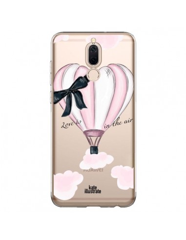 Coque Huawei Mate 10 Lite Love is in the Air Love Montgolfier Transparente - kateillustrate