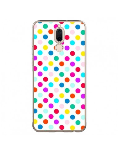 Coque Huawei Mate 10 Lite Pois Multicolores - Laetitia