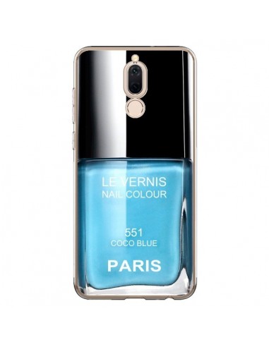 Coque Huawei Mate 10 Lite Vernis Paris Coco Blue Bleu - Laetitia